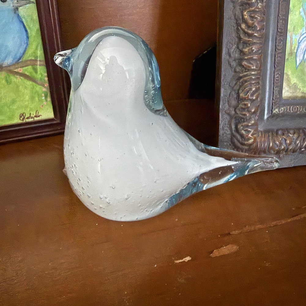 Glass Bird Figurine